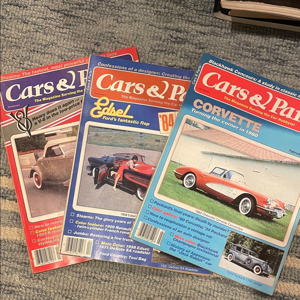 Vintage Cars & Parts Magazine Collection - Feb, March April 1984